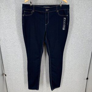 Maurices Womens Dark Skinny Jeans Plus Size 20 Reg Classic Stretch Denim NWOT